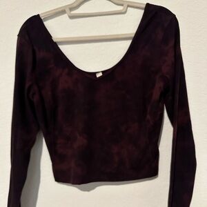 lululemon athletica Deep Purple Long Sleeve Top